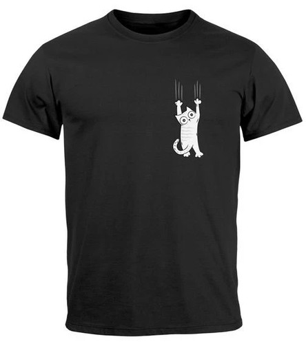 Shirt print cat - cat,