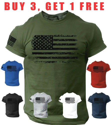 Usa distressed flag men - flag, t
