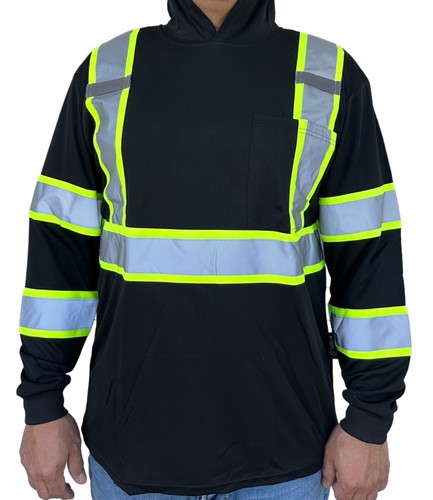Hoodie black high visibility - hoodie,