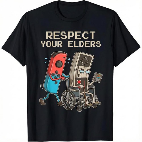 Funny retro gamer graphic - retro,