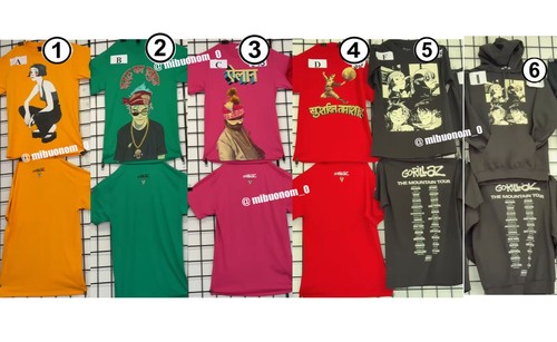 Gorillaz mountain tour merch - gorillaz,