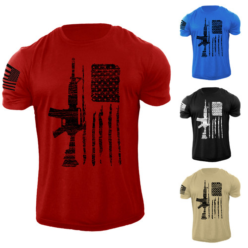 Men usa gun flag - men's,