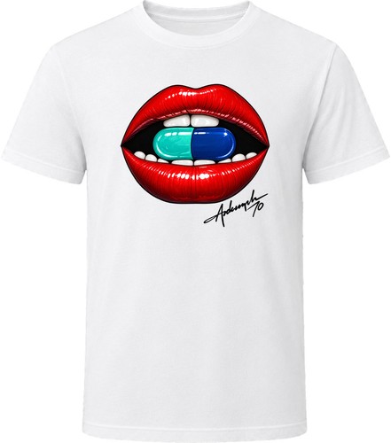 Lips with pill - lips,